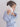 Bamboo Organic Cotton Bathrobe - Seashell Blue - Bimbo Concept