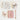 Muslin Cloth, Printed, 2 - pack - GOTS Pressed Leaves Rose - Bimbo Concept