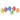 Six Coloured Chalk Eggs - Bimbo Concept