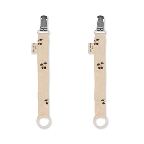 2 Pack Pacifier Strap - Cherry - Bimbo Concept