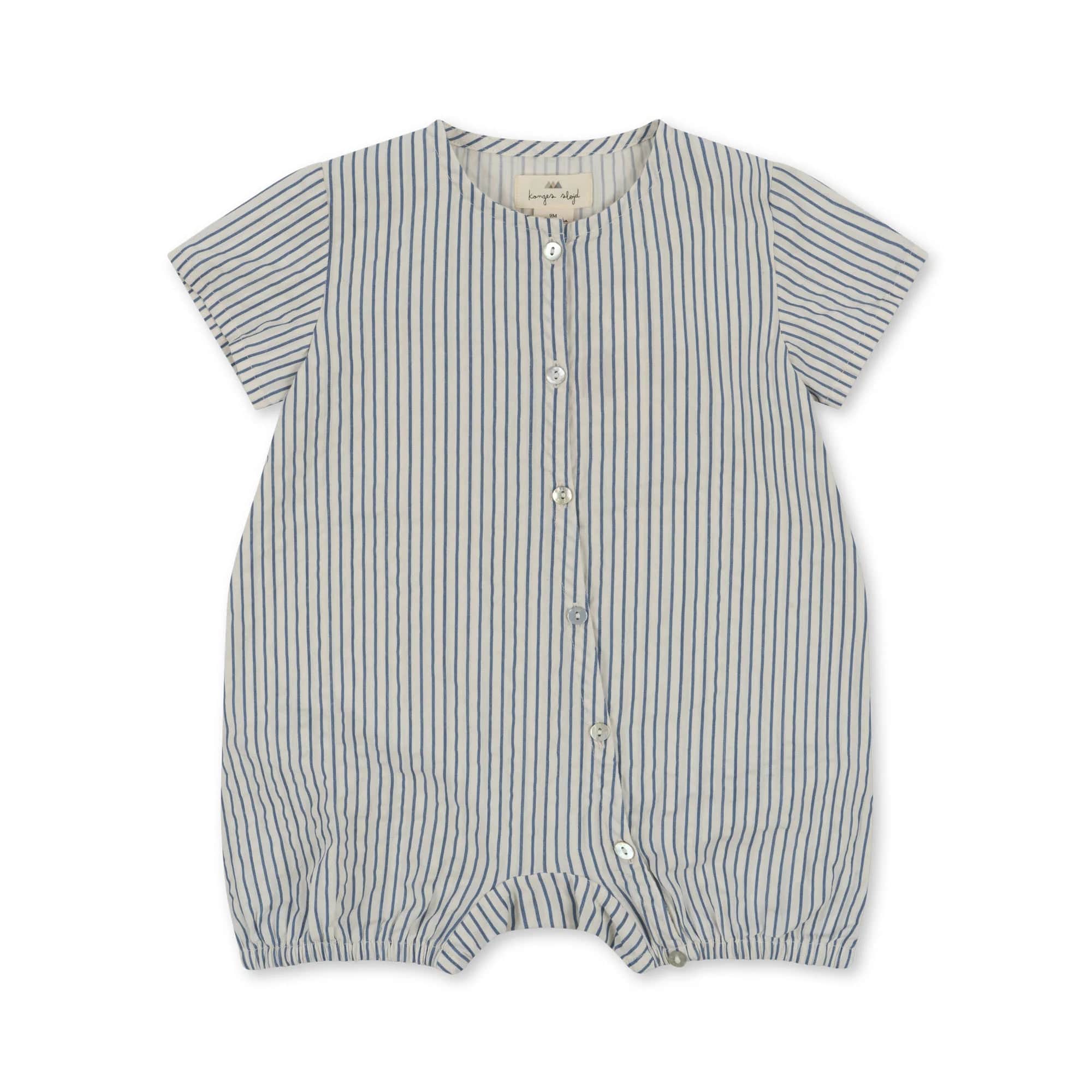 Ace Romper Gots - Stripe Bluie