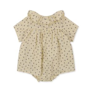 Bitsy Romper - Point Bleu