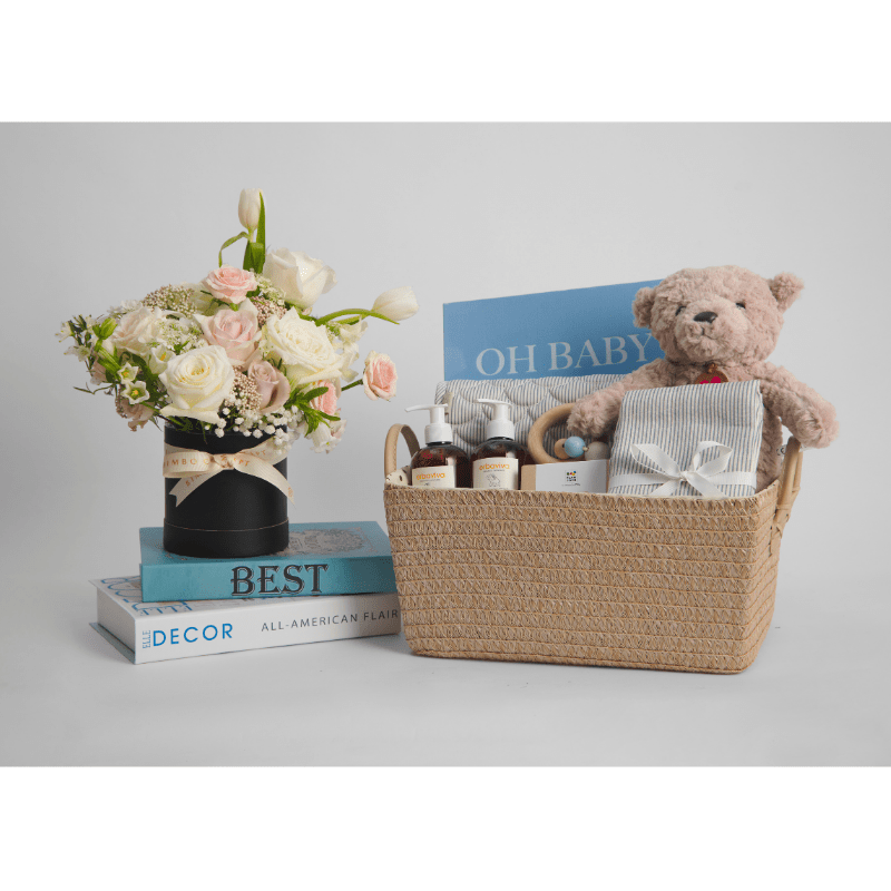 hamper + flower box