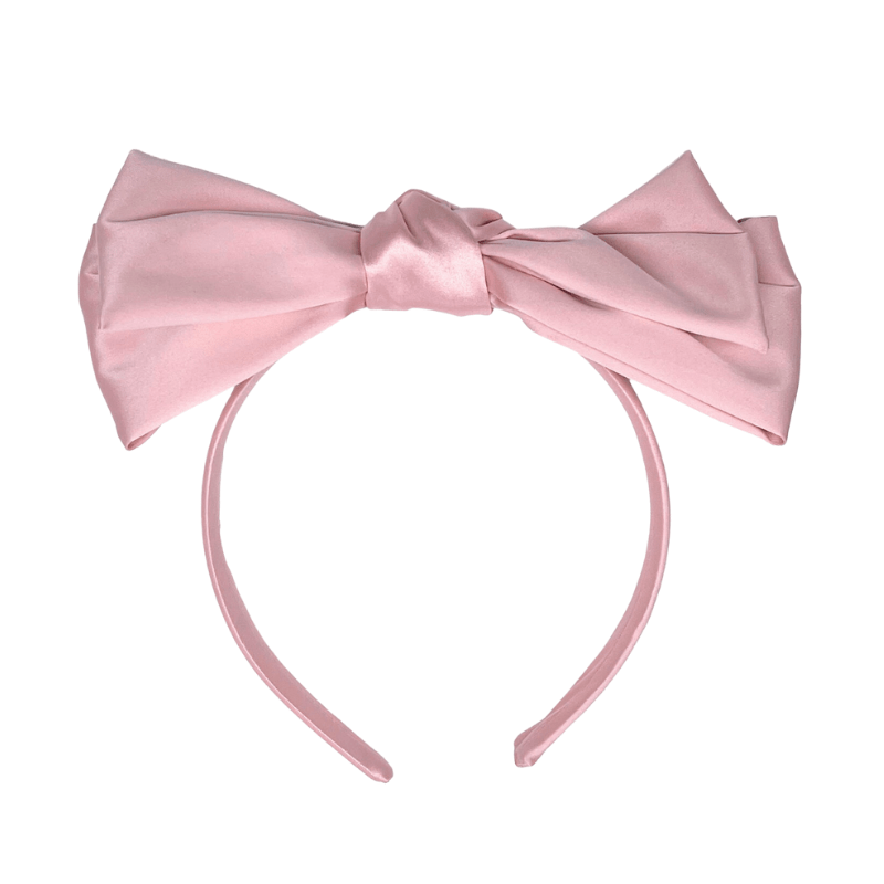 Blush Bow Satin Headband