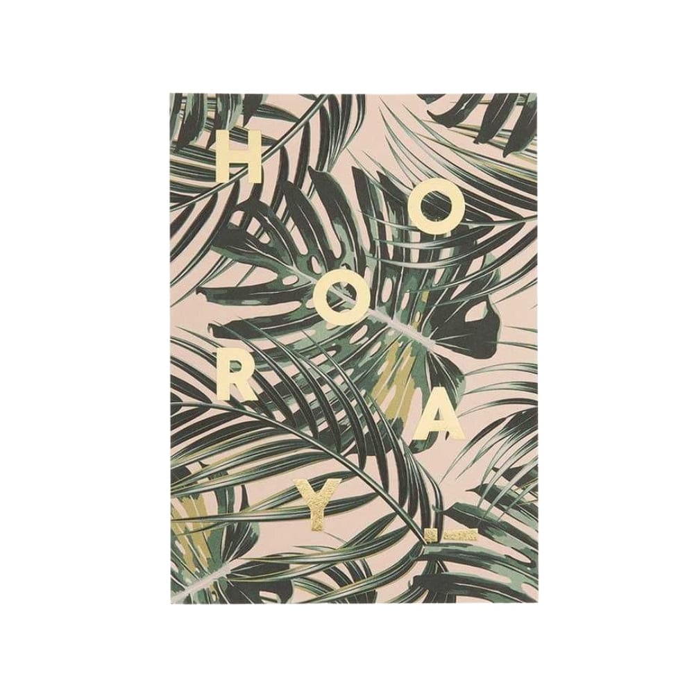 Hooray Palm Leaves Postcard