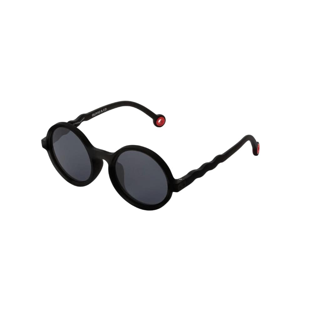 Junior Round Sunglasses - Squid Black