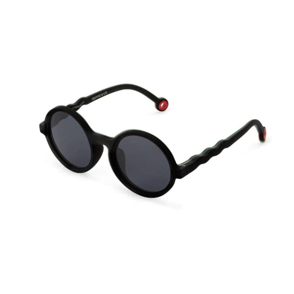 Junior Round Sunglasses - Squid Black