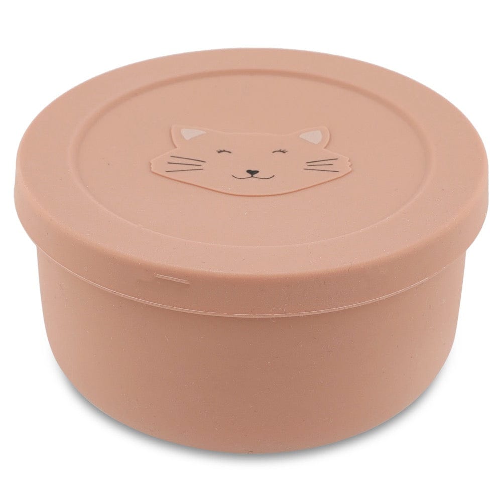 Silicone snack pot with lid - Mrs. Cat