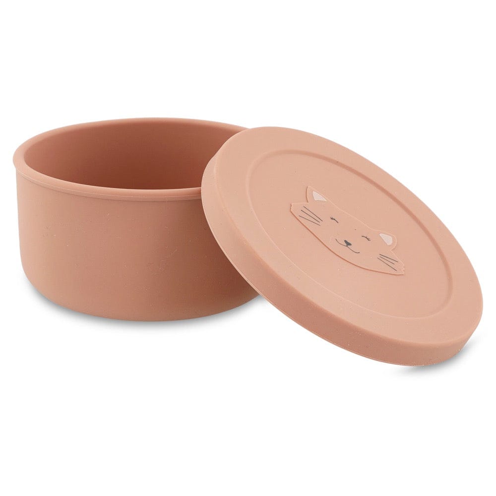 Silicone snack pot with lid - Mrs. Cat