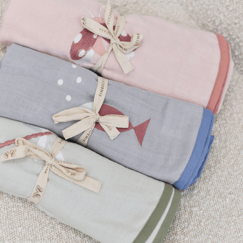 Spring Sprout Organic Double Muslin Blanket