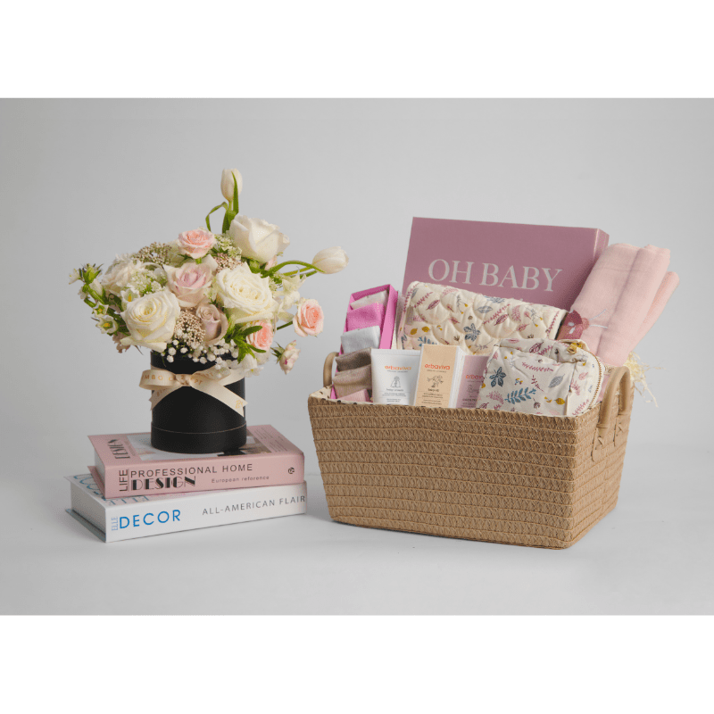 Hamper + Flower Box Medium