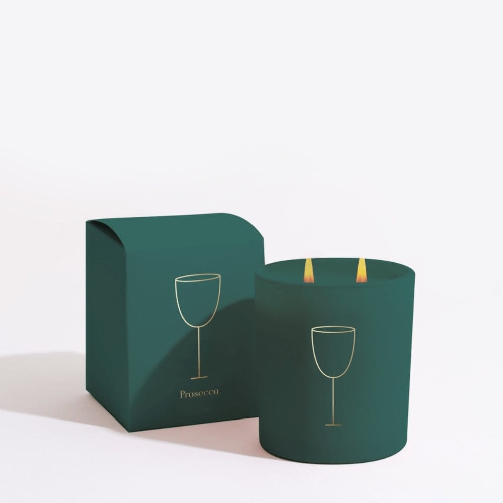 Prosecco Vert Deco Holiday Candle