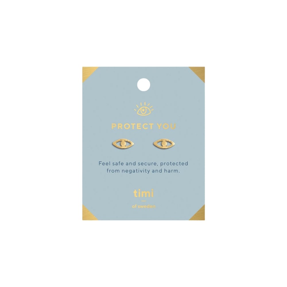 Protect You Evil Eye Earring - Gold