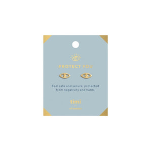 Protect You Evil Eye Earring - Gold