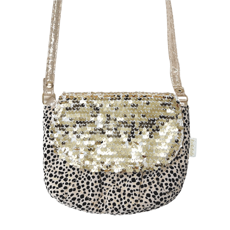 Sequin Leopard Bag