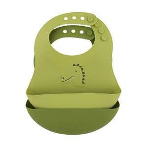 Silicone Bib 2-Pack - Mr. Dino