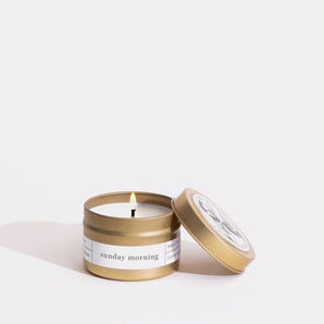 Sunday Morning Gold Travel Candle