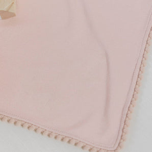 Bamboo Organic Cotton Swaddle Blanket - Seashell Pink