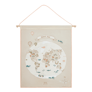 World Map Wall Hanger