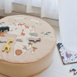 Africa Cushion Round Cover with Filler - Bimbo Concept