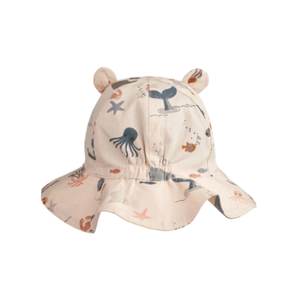Amelia Printed Sun Hat With Ears - Bimbo Concept