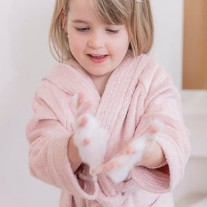 Bamboo Organic Cotton Bathrobe - Seashell Pink - Bimbo Concept
