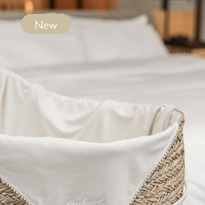 Bamboo Organic Cotton Swaddle Blanket - Safari Sand (Personalized) - Bimbo Concept