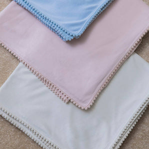 Bamboo Organic Cotton Swaddle Blanket - Seashell Pink - Bimbo Concept