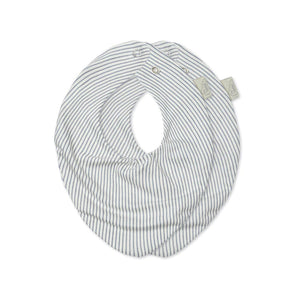 Bandana Bib, Jersey, 2 - Pack - GOTS Classic Stripes Blue - Bimbo Concept