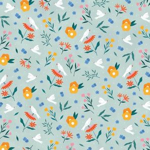 Birds and Flowers Flat Wrap - Bimbo Concept