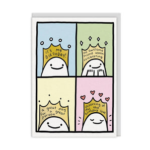 Birthday crown Greeting Card - Bimbo Concept