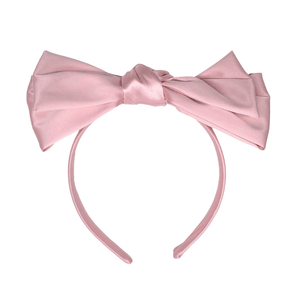 Blush Bow Satin Headband - Bimbo Concept