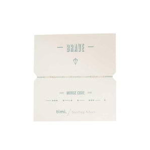 Brave Morse Code Bracelet - Bimbo Concept