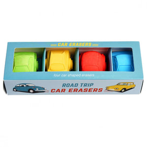 Car Erasers (set of 4) - Road Trip - Bimbo Concept