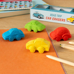 Car Erasers (set of 4) - Road Trip - Bimbo Concept