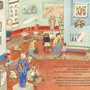 Cat Family at The Museum - Bimbo Concept