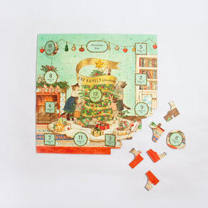 Cat Family Christmas Lift - the - Flap Puzzle - Bimbo Concept