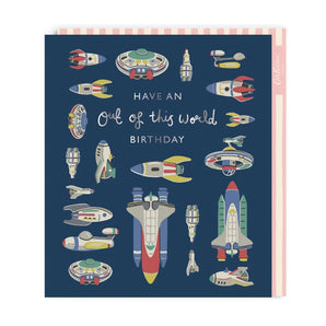 Cath Kidston Out Of This World Large Birthday Greeting Card - Bimbo Concept
