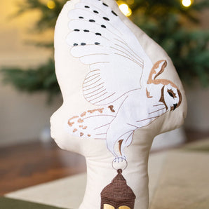 Christmas Shaped Cushion - Owl with Lamp - Bimbo Concept