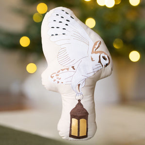 Christmas Shaped Cushion - Owl with Lamp - Bimbo Concept