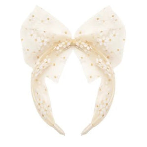 Daisy Tulle Bow Headband - Bimbo Concept