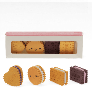 Erasers (set of 4) - BIscuits - Bimbo Concept
