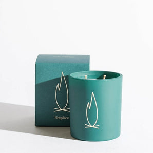 Fireplace Vert Deco Holiday Candle - Bimbo Concept
