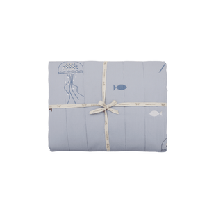 Fish Dance - Cotton Quilted Duvet Cover and Pillowcase - Bimbo Concept