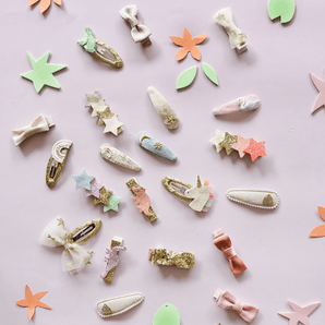 Glitter Dinosaur Bar Clips - Bimbo Concept