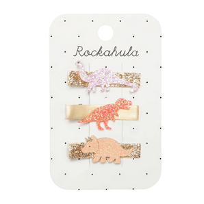 Glitter Dinosaur Bar Clips - Bimbo Concept