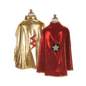 Gold and Red Reversible Wonder Cape - Bimbo Concept