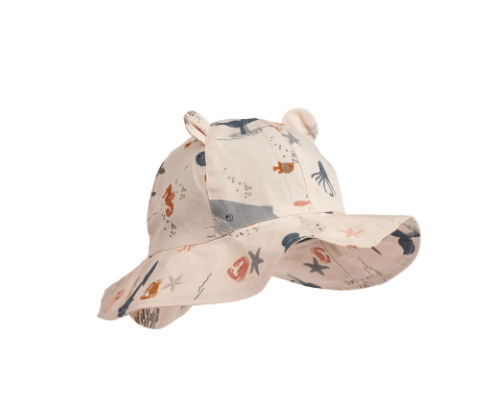 Amelia Printed Sun Hat With Ears