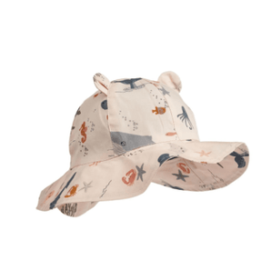 Amelia Printed Sun Hat With Ears