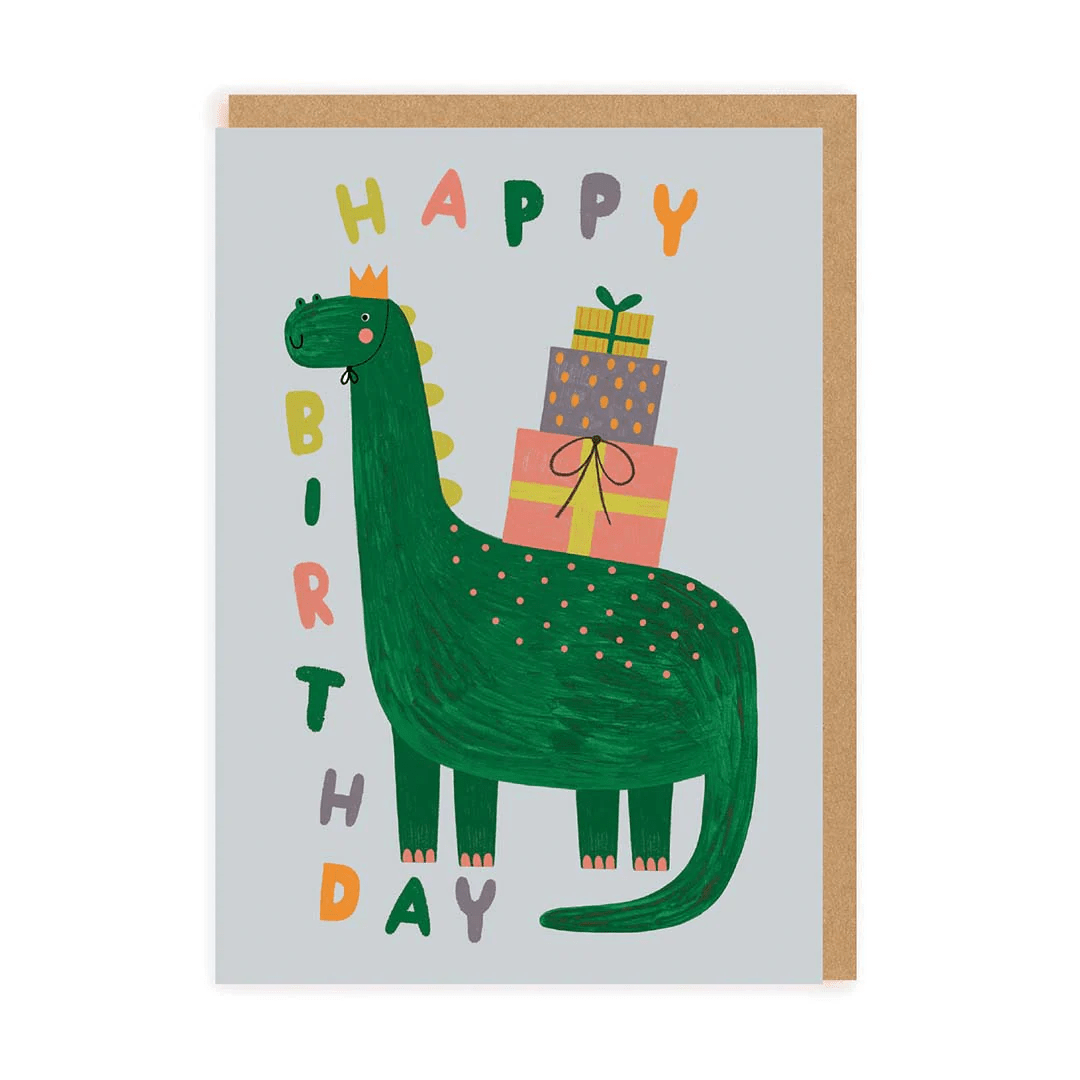 Happy Birthday Cute Dinosaur Card